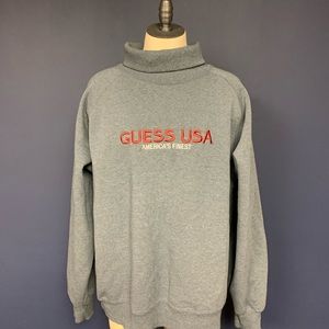 Vintage Guess turtleneck sweatshirt M